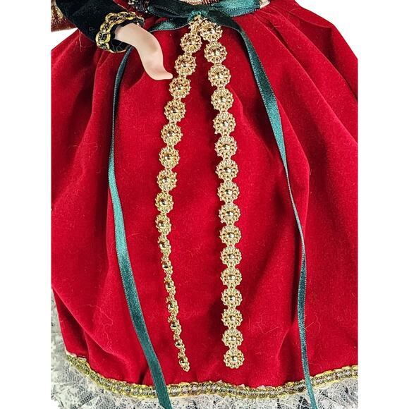 Porcelain Angel tree top Doll Brinns vintage 1993 Authentic Collectible Edition - Picture 12 of 14